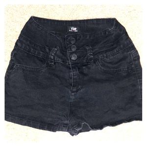 Black YMI high rise shorts